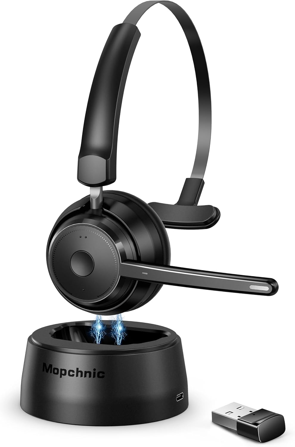 Noise Cancelling Headphone - Wireless Bluetooth Headset with AI Noise-Canceling
