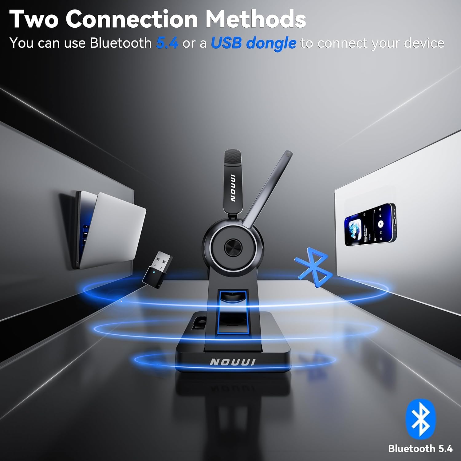 Wireless Headset with Mic for  - Noise Cancelling Headphone avaliação e preço