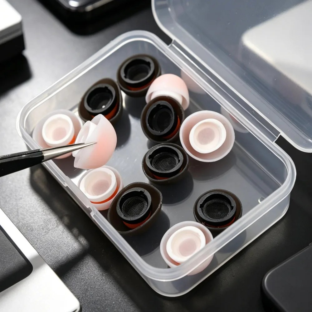 1Box 3Pairs Silicone Ear Plugs - Silicone Ear Tip Replacement avaliação e preço
