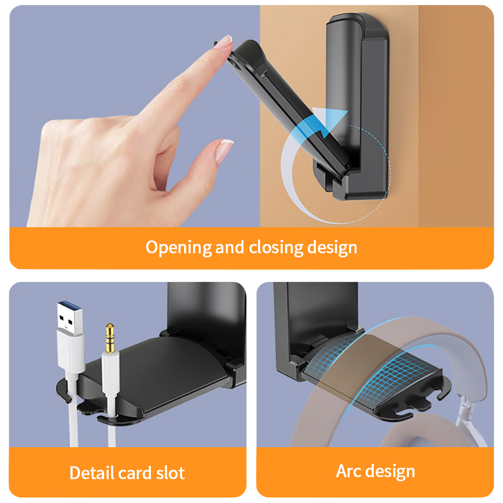 Folding Headset Stand Holder G - Headphone Stand Desk avaliação e preço