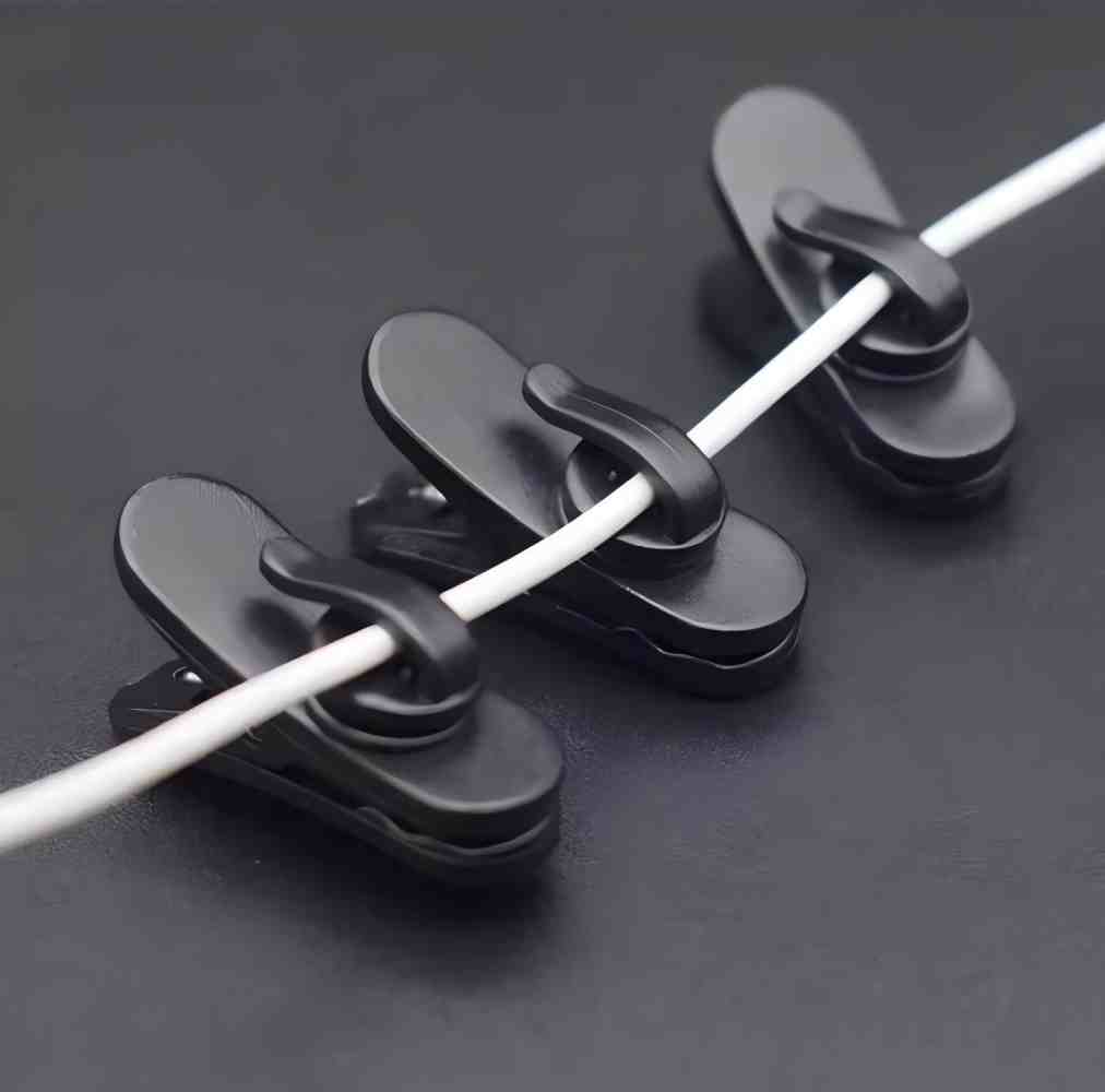 10pcs Rotating Earphone Cable  - Headphone Stand Desk avaliação e preço