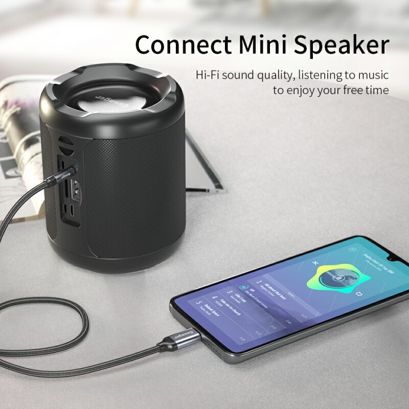 Essager Usb C To 3.5mm Aux Jac - Earphone Splitter Jack avaliação e preço