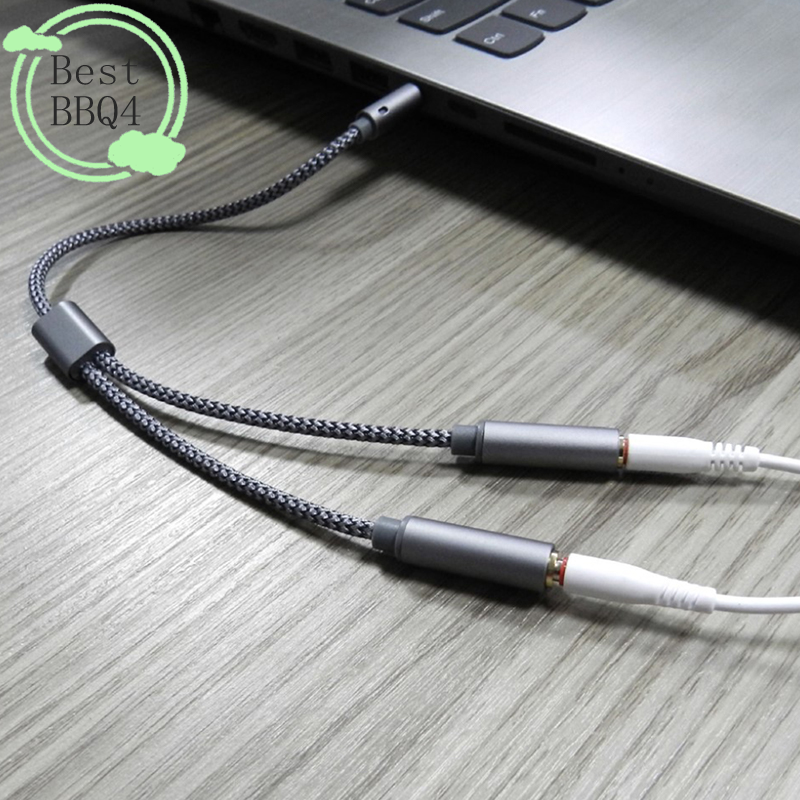 (BBQ4)AUX Cable Jack 3.5MM Aud - Earphone Splitter Jack avaliação e preço