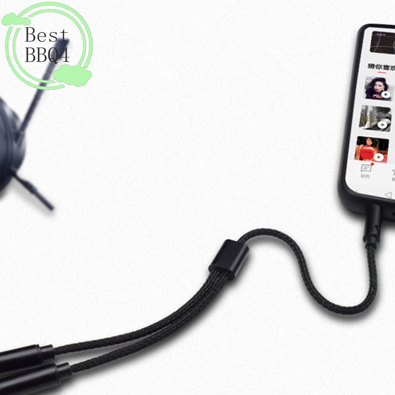 (BBQ4)AUX Cable Jack 3.5MM Aud - Earphone Splitter Jack avaliação e preço