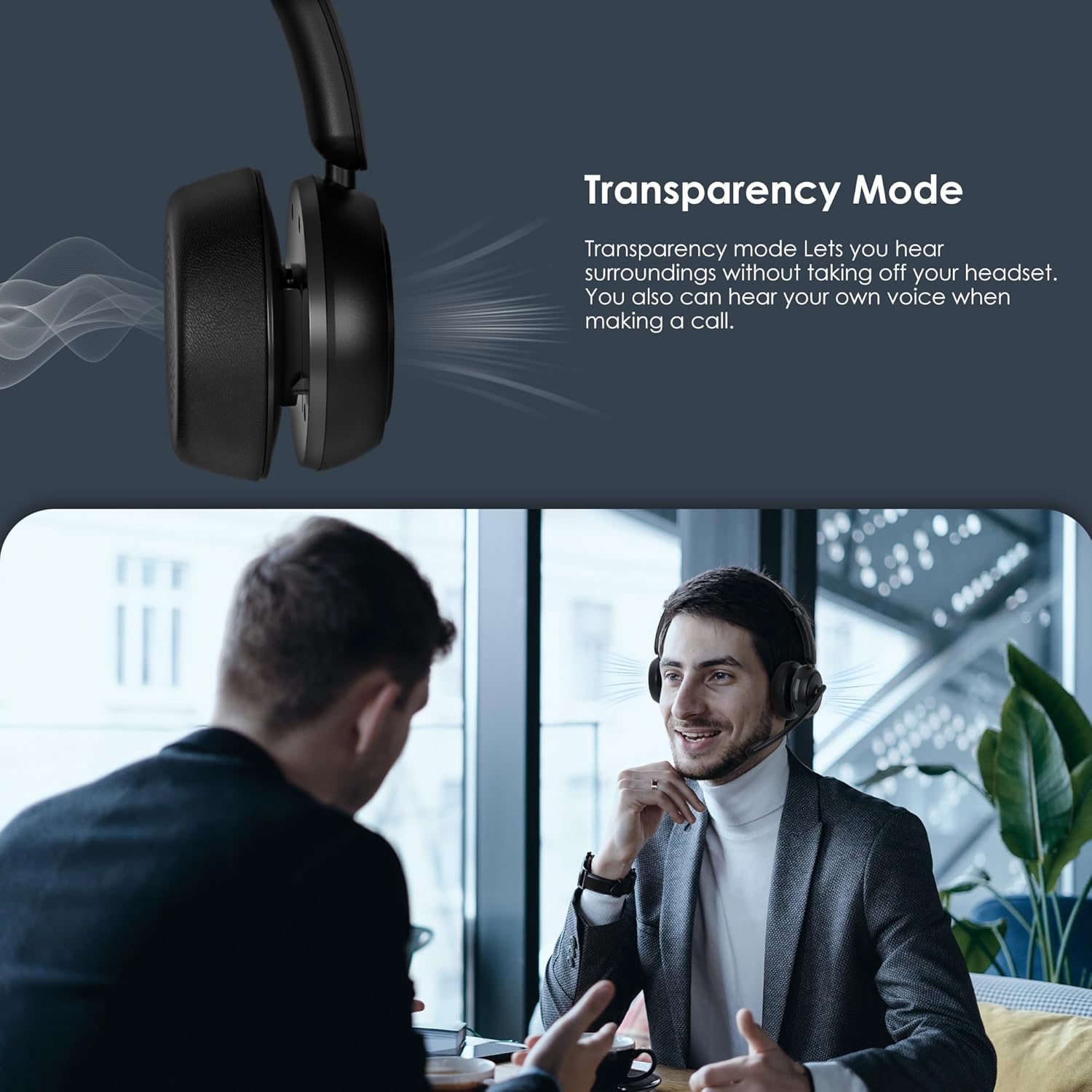 Bluetooth 5.4 ANC Headset with - Noise Cancelling Headphone avaliação e preço