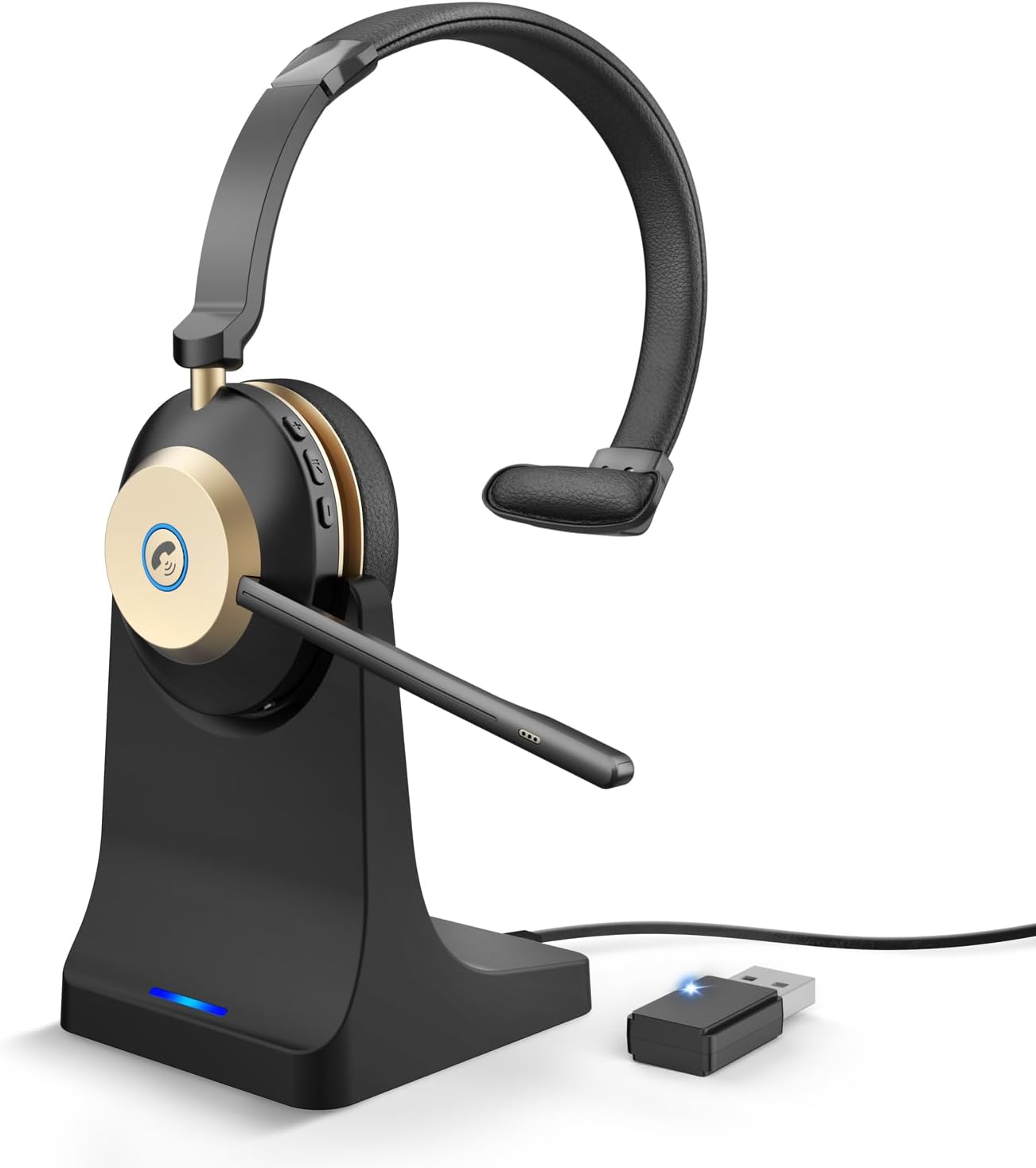 Wireless Headset with Mic, Noi - Noise Cancelling Headphone avaliação e preço