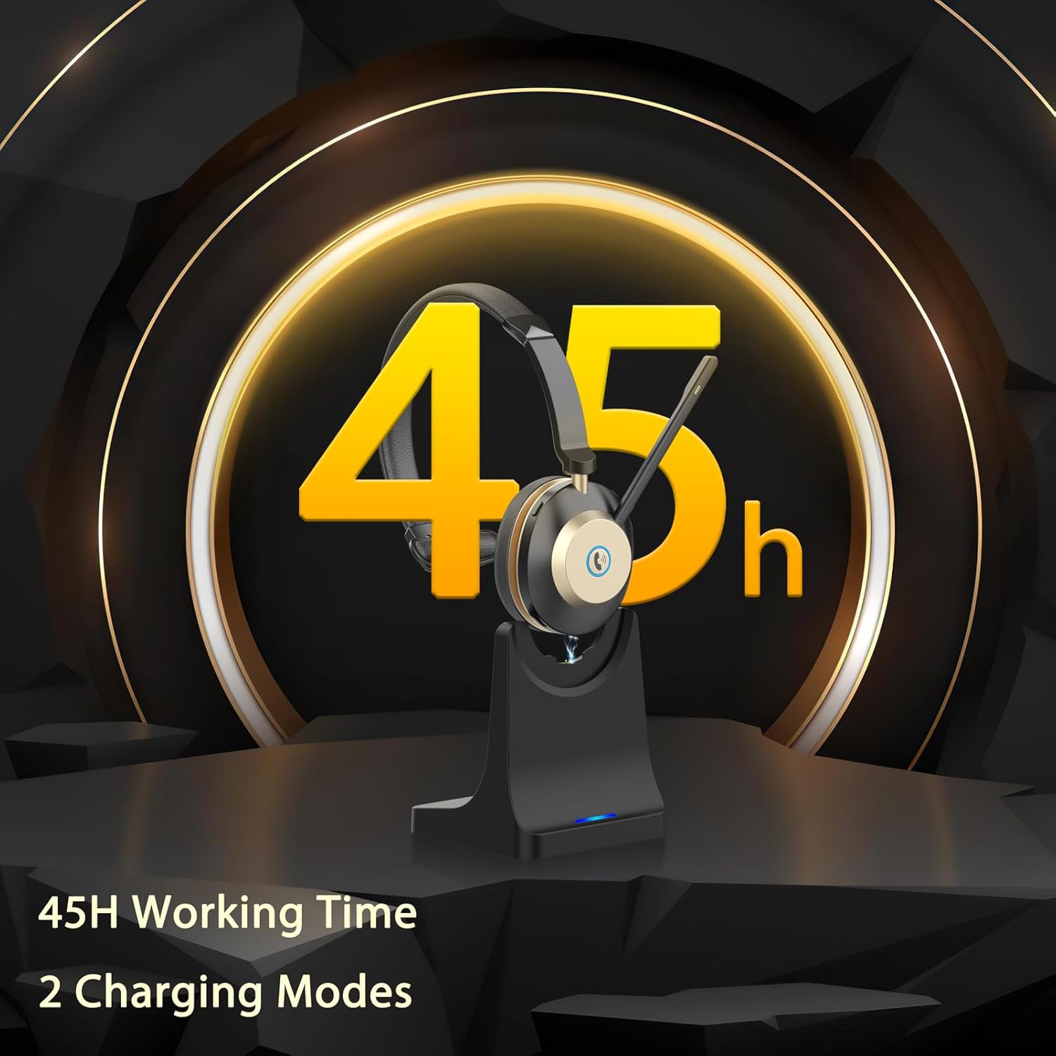 Wireless Headset with Mic, Noi - Noise Cancelling Headphone avaliação e preço