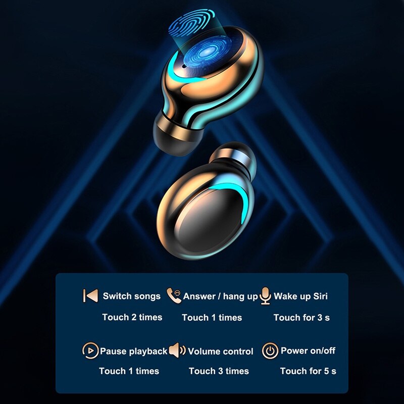 F9 Wireless Headphone TWS Blue - Wireless Earbuds Tws avaliação e preço