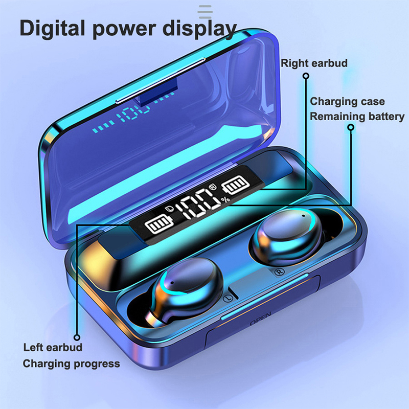 2026 F9 Wireless Earphones LED - Bluetooth Headset On Ear avaliação e preço