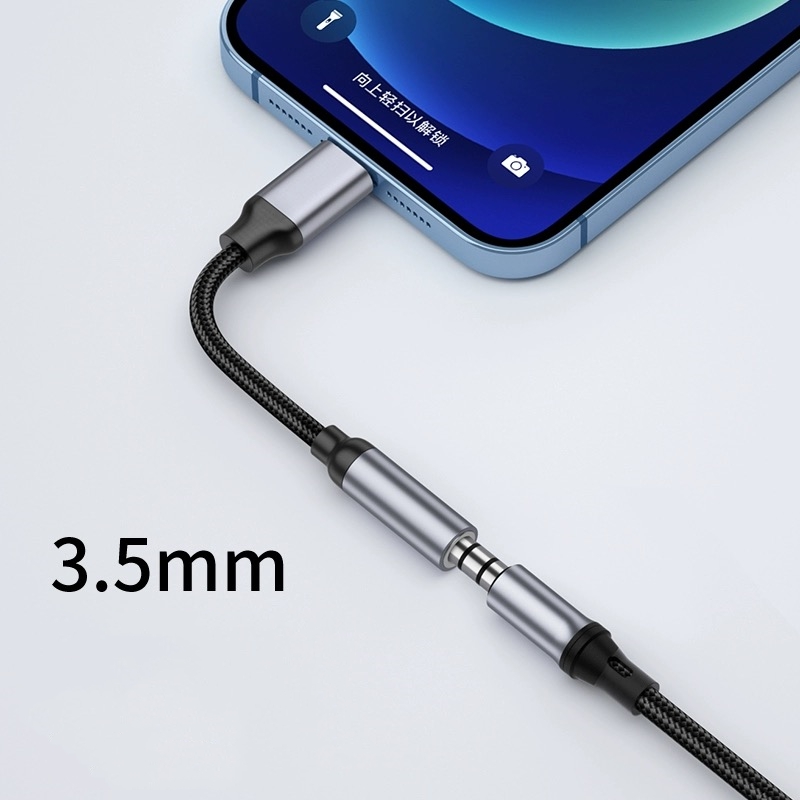 8 Pin to 3.5mm Jack AUX Cable  - Earphone Splitter Jack avaliação e preço
