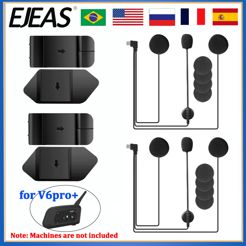 EJEAS V6 PRO+ Motorcycle Helme - Usb C Earphone avaliação e preço