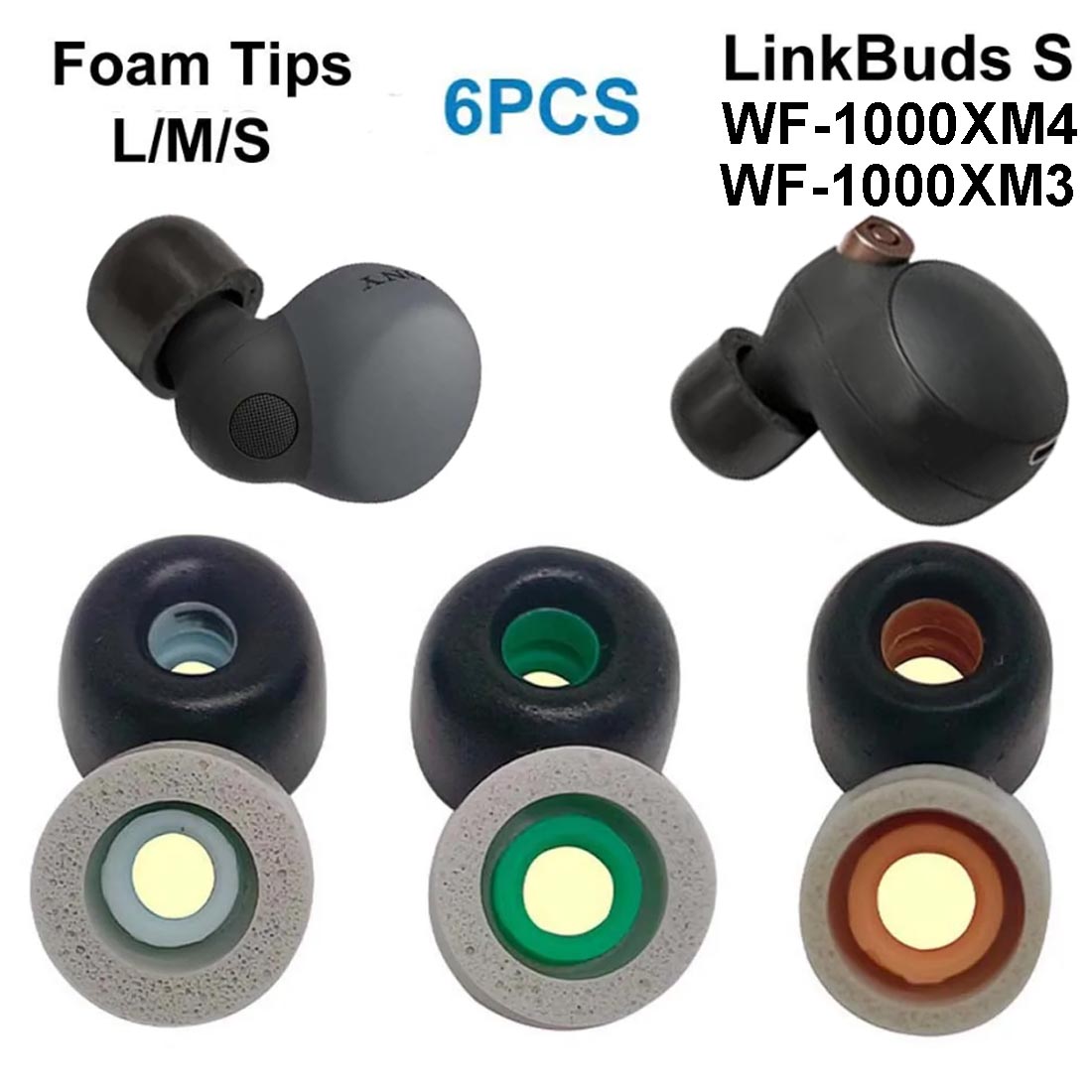 Memory Foam Ear Tips For Sony  - Earphone Foam Tip avaliação e preço