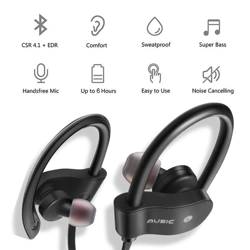 Sports Wireless Bluetooth Head - Sports Earphone Hook avaliação e preço