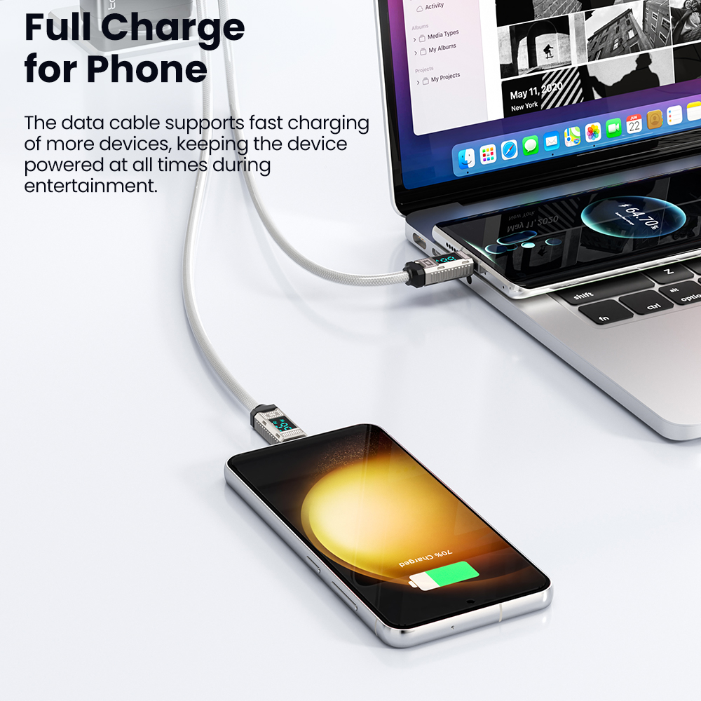 Toocki PD 66W USB C Cable 6A D - Usb C Earphone avaliação e preço