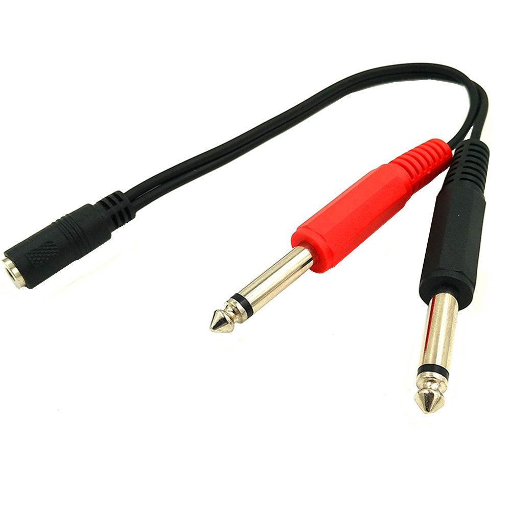 6.35 Mm Male To 2 6.35 Mm 3.5m - Audio Splitter Y avaliação e preço