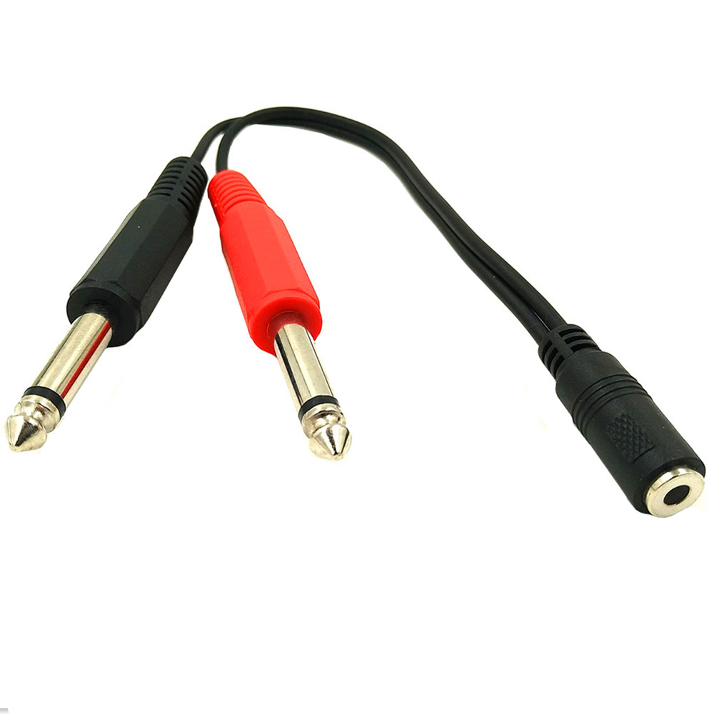 6.35 Mm Male To 2 6.35 Mm 3.5m - Audio Splitter Y avaliação e preço