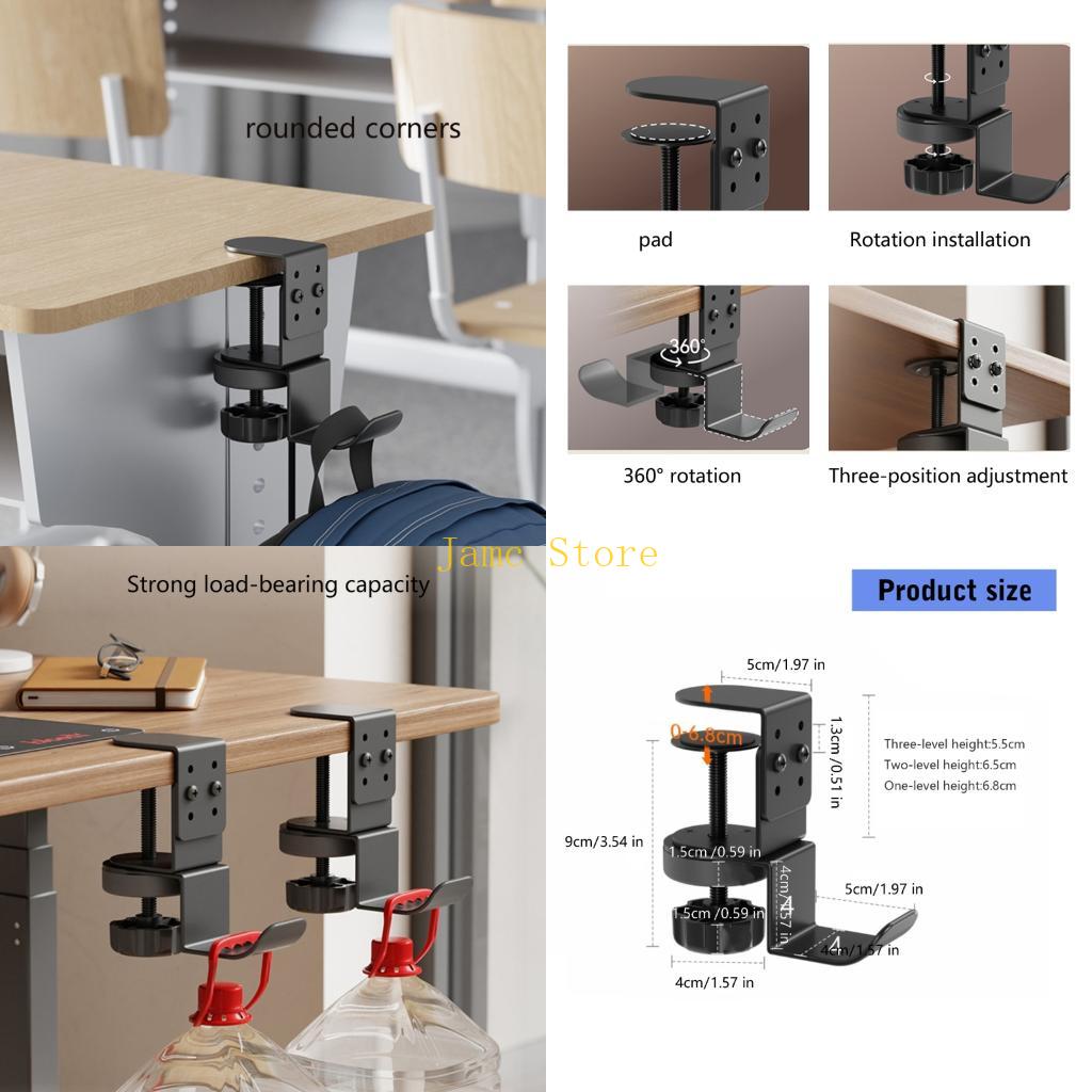 LX0B Heavy Duty 360°Swivel Hoo - Headphone Stand Desk avaliação e preço