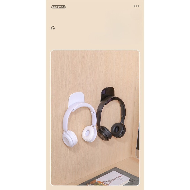 Punch Free Adhesive Plastic He - Headphone Stand Desk avaliação e preço
