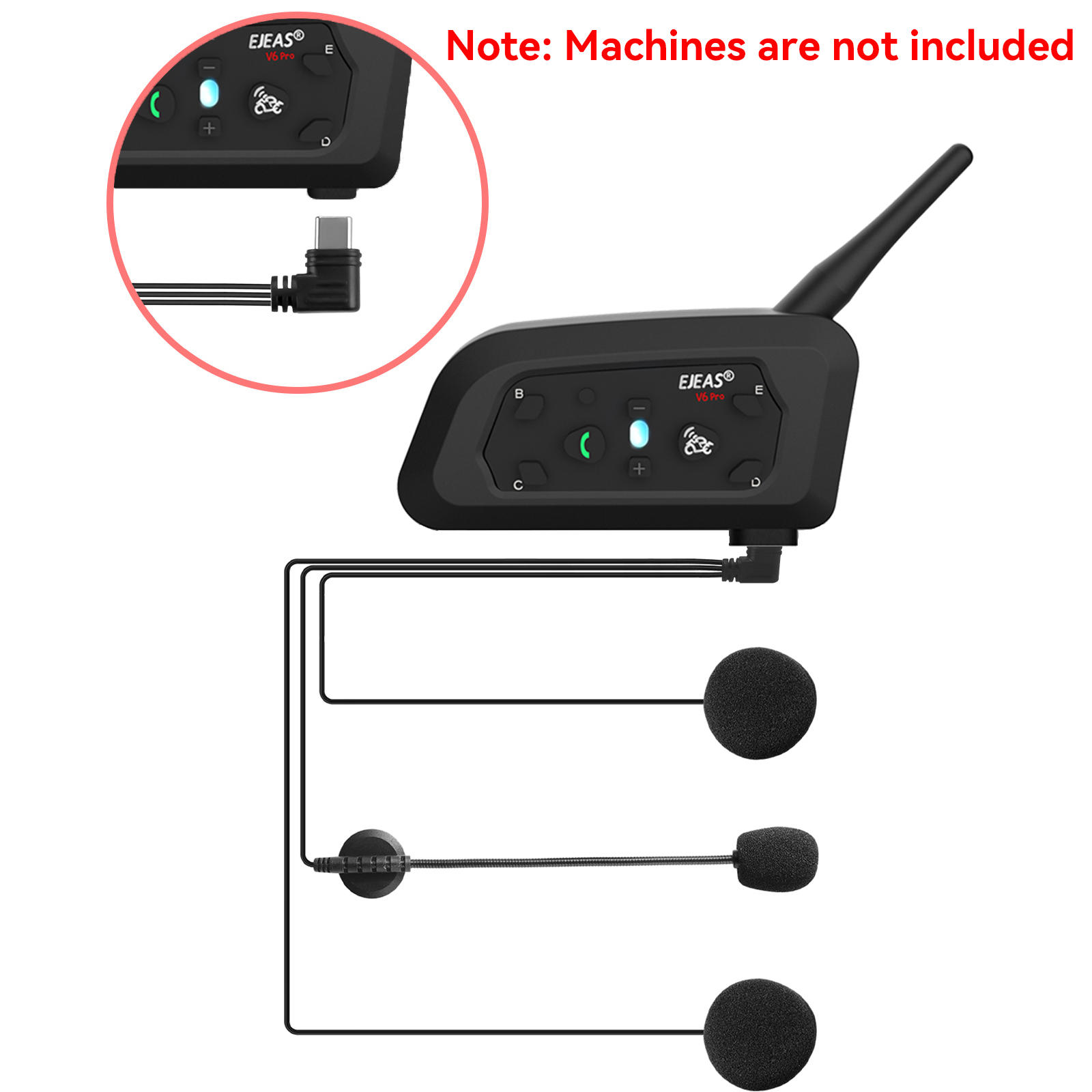 EJEAS V6 PRO+ TYPE-C Jack Micr - Usb C Earphone avaliação e preço
