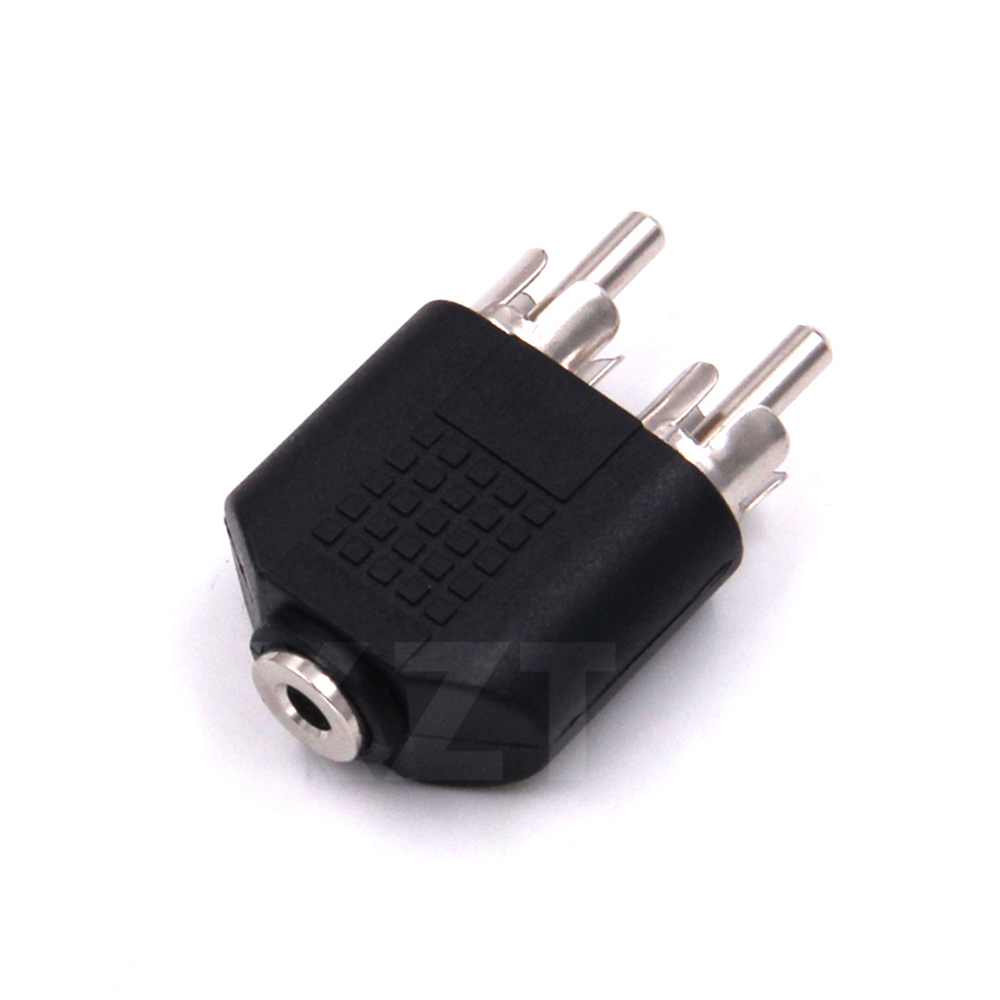 3.5mm Stereo Male To 2 RCA Fem - Earphone Splitter Jack avaliação e preço