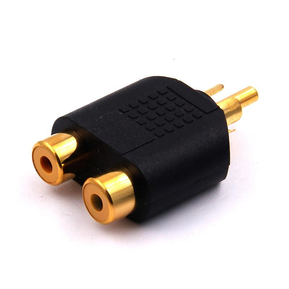 3.5mm Stereo Male To 2 RCA Fem - Earphone Splitter Jack avaliação e preço