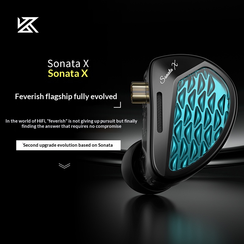 KZ Sonata X In-Ear Monitor Ear - Audiophile Headphone Wired avaliação e preço