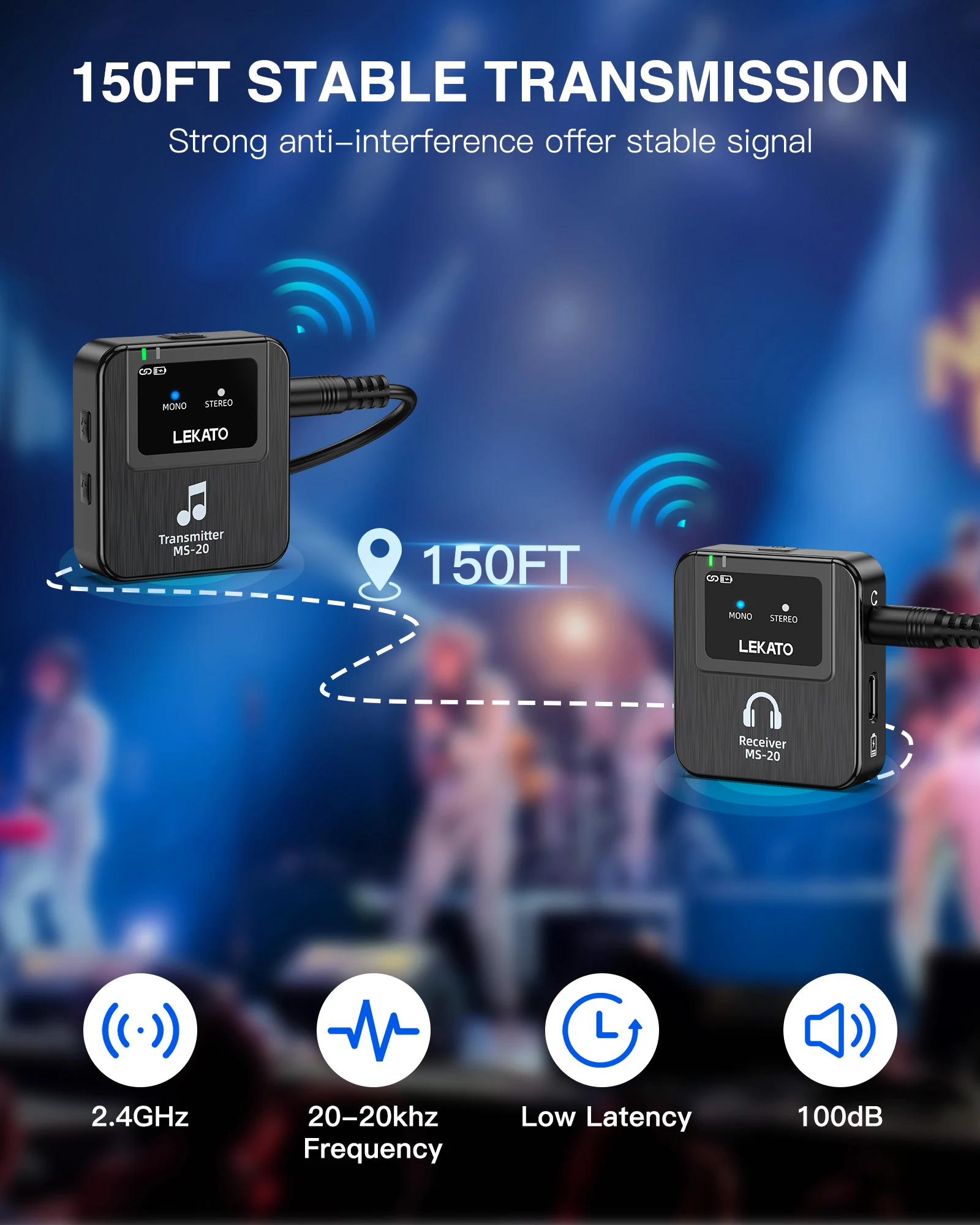 Lekato Wireless In-Ear Monitor - In Ear Monitor Iem avaliação e preço