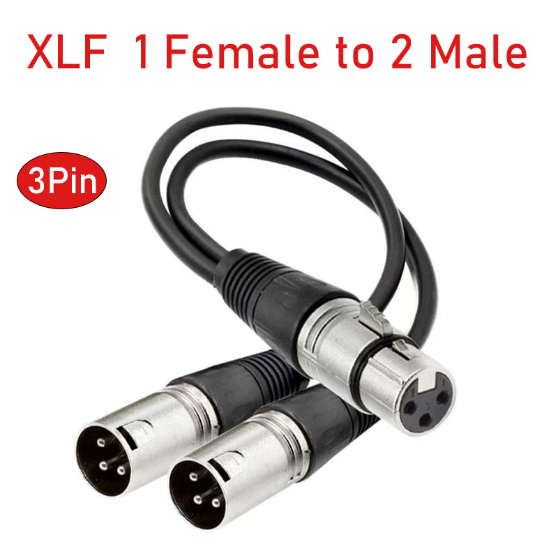 XLR Splitter Cable 3 Pin Femal - Audio Splitter Y avaliação e preço
