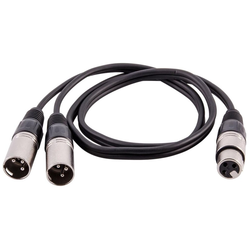 XLR Splitter Cable 3 Pin Femal - Audio Splitter Y avaliação e preço