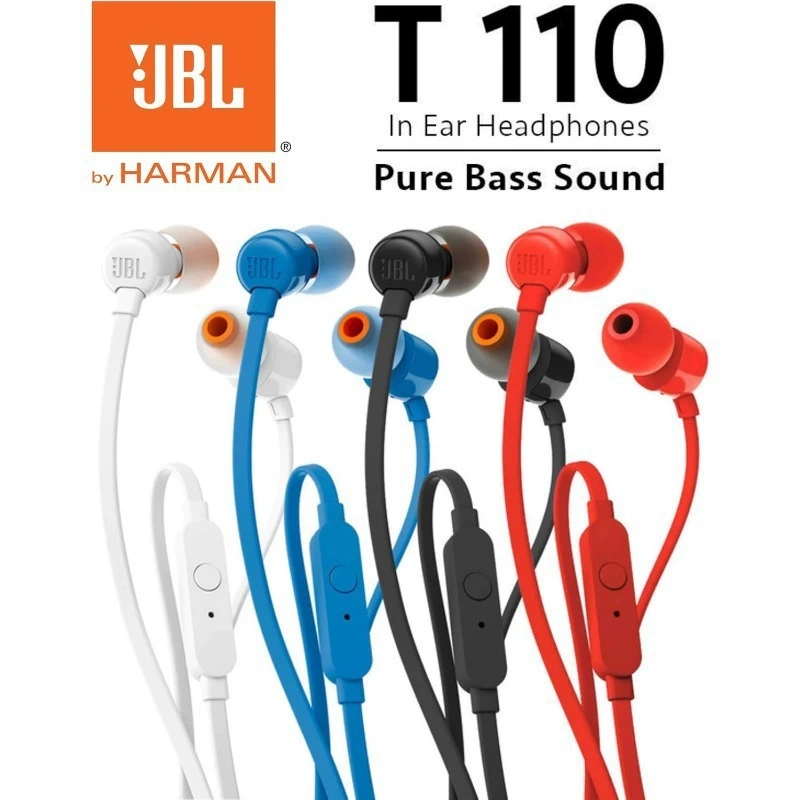 JBL T110 Wired In Ear Headphon - Wired Earphone Mic avaliação e preço