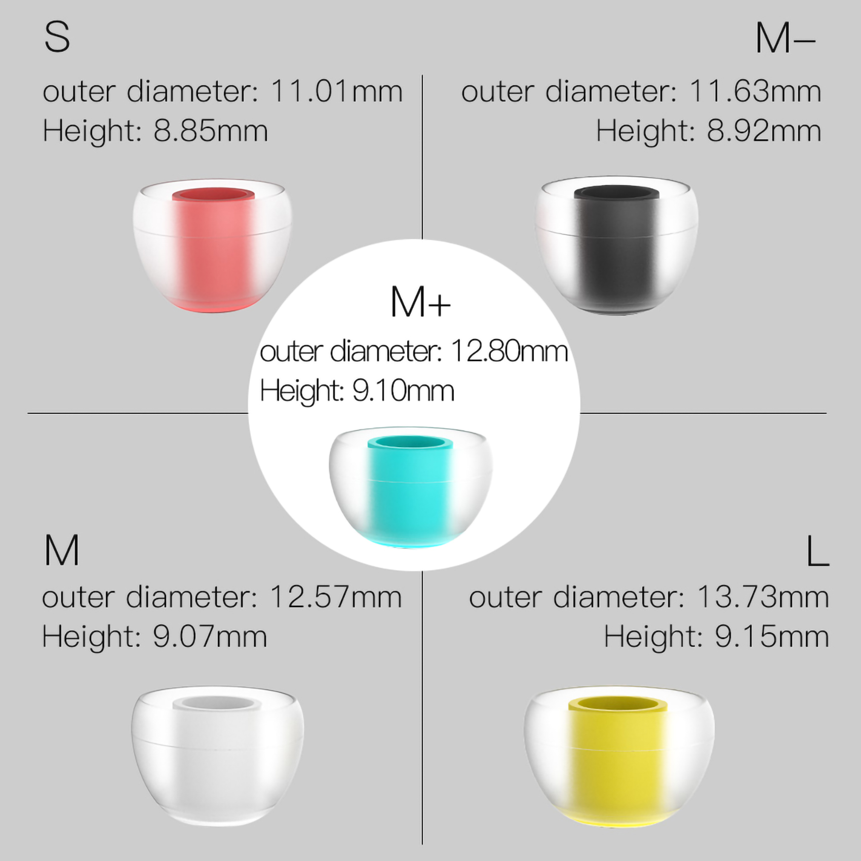 SIWRE 07 Silicone Eartips for  - In Ear Monitor Iem avaliação e preço