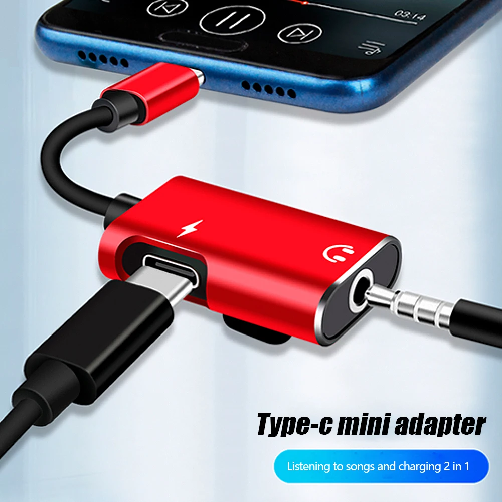 2-in-1 USB-C to 3.5mm Jack Ada - Earphone Splitter Jack avaliação e preço