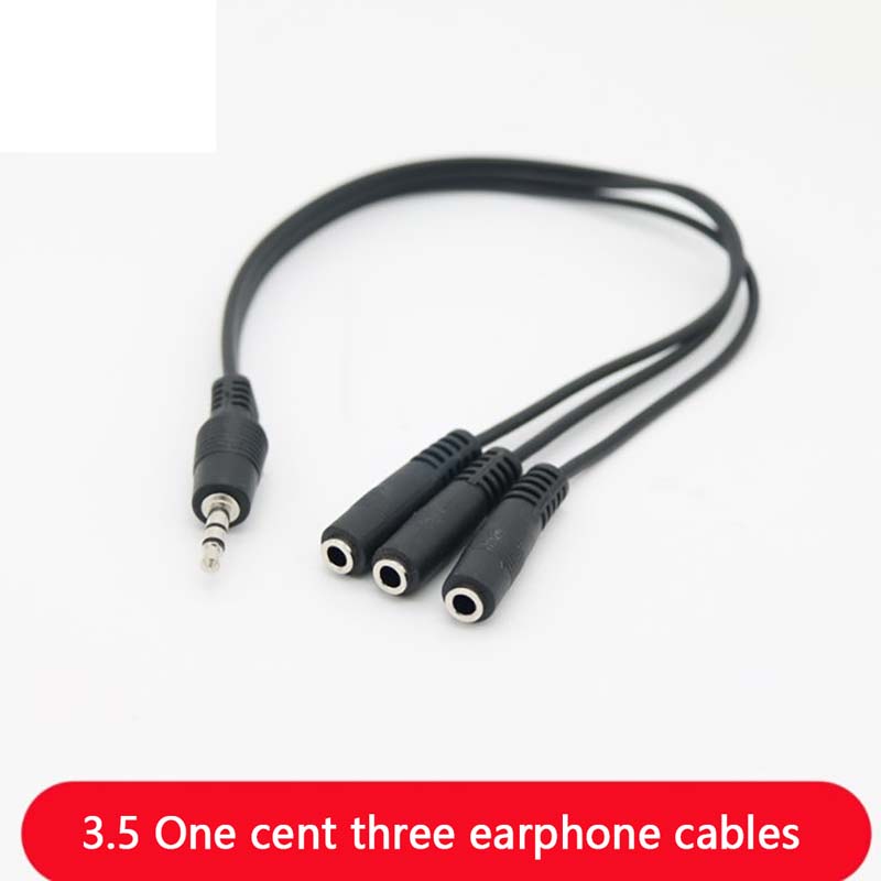 【C】3.5mm 3-Way Port Aux Audio  - Earphone Splitter Jack avaliação e preço