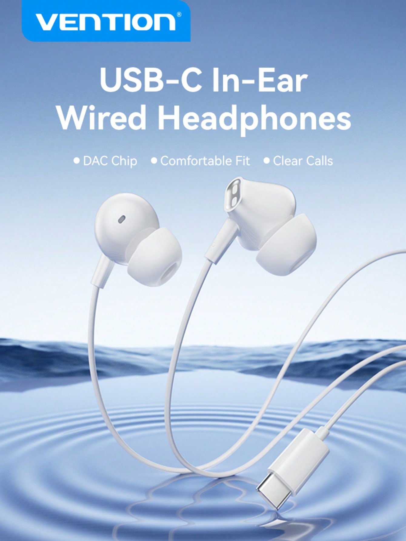 VENTION ECHO LITE USB-C In-Ear - Usb C Earphone avaliação e preço