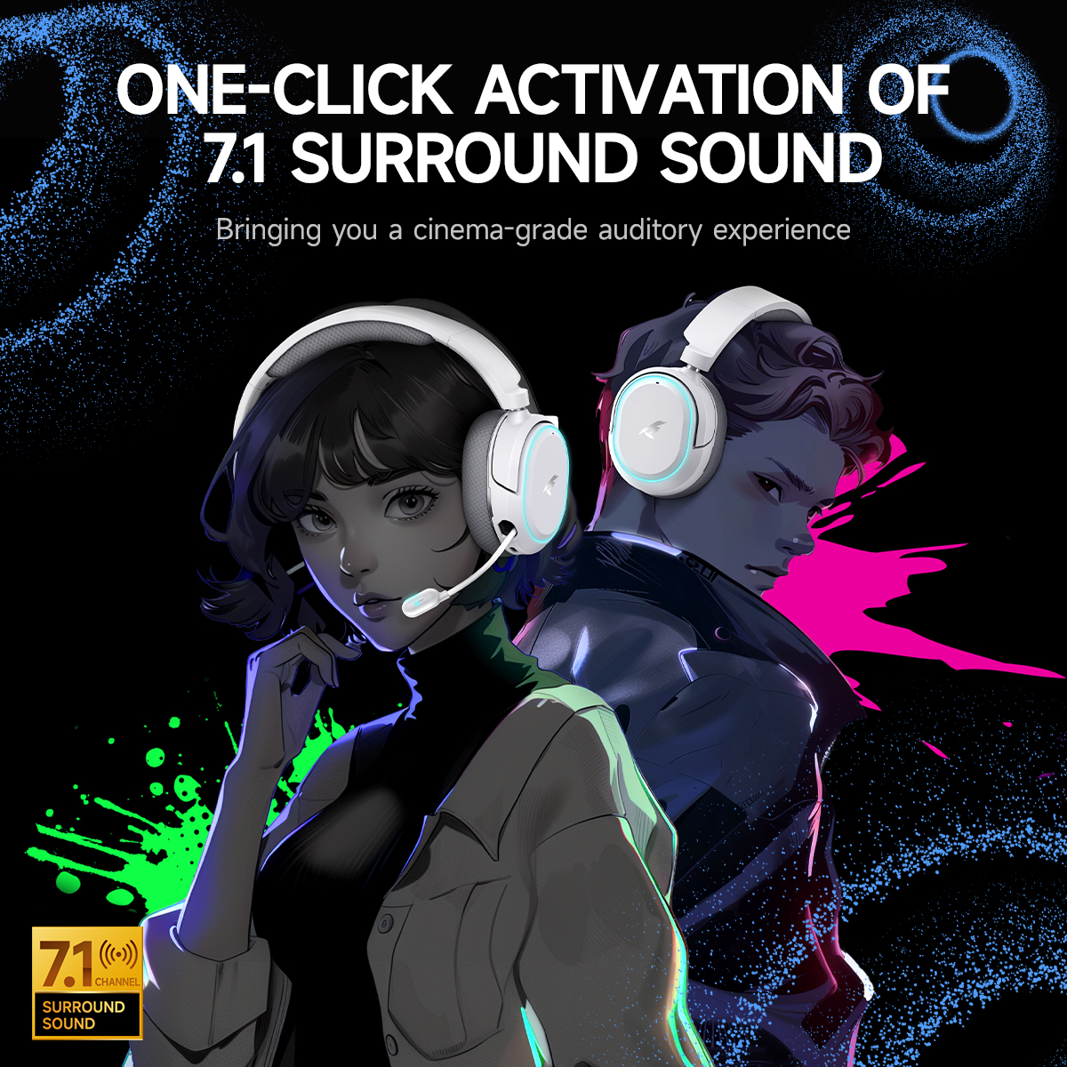 Picun G2 2.4GHz Bluetooth Wire - Gaming Headset Rgb avaliação e preço