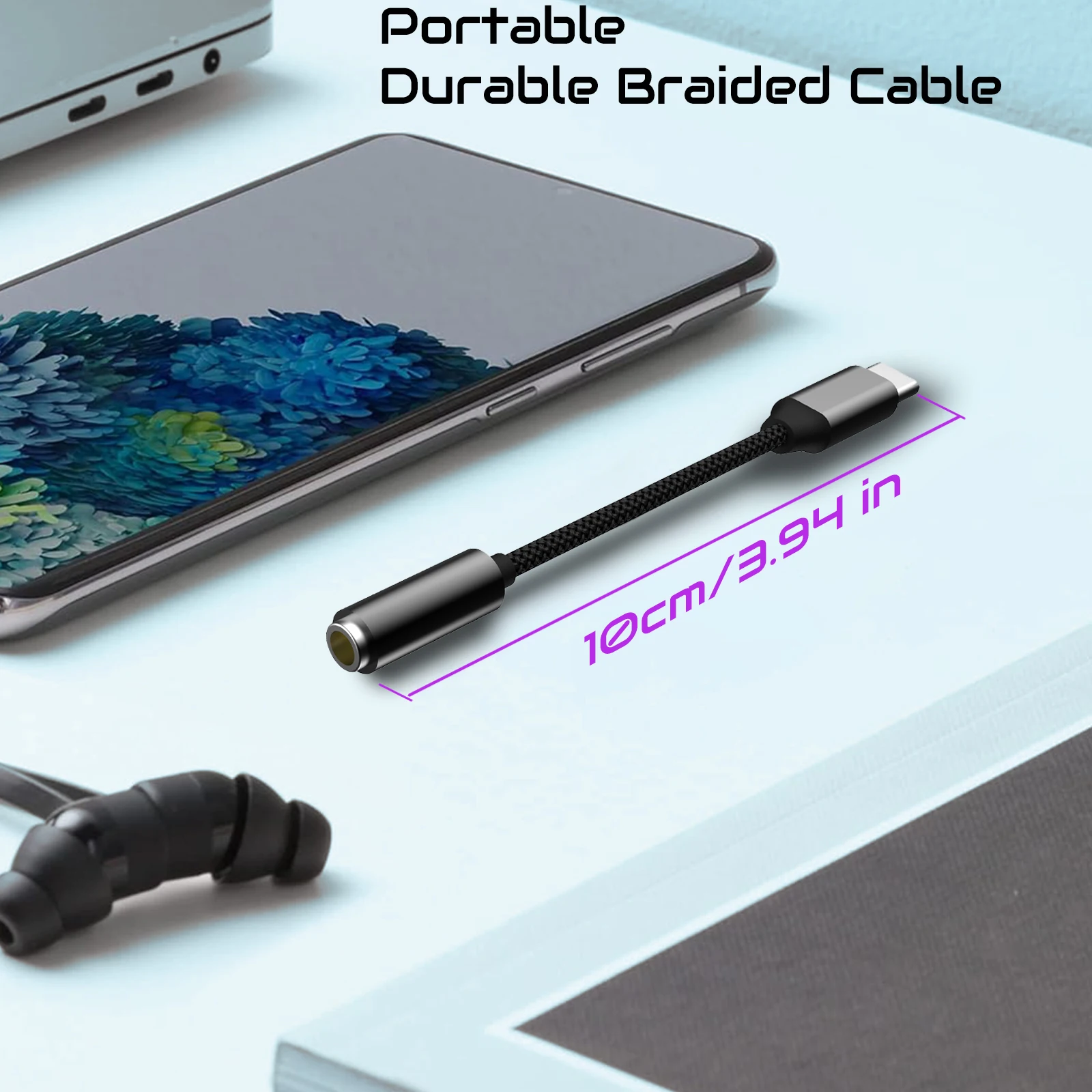 USB Type C 3.5 Jack Adapter US - Cable Extension 3.5 avaliação e preço