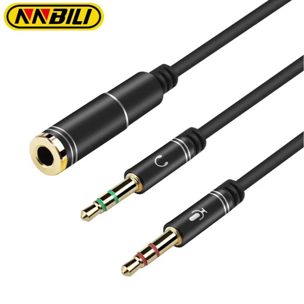 NNBILI Mini Jack 3.5 Microphon - Audio Splitter Y avaliação e preço