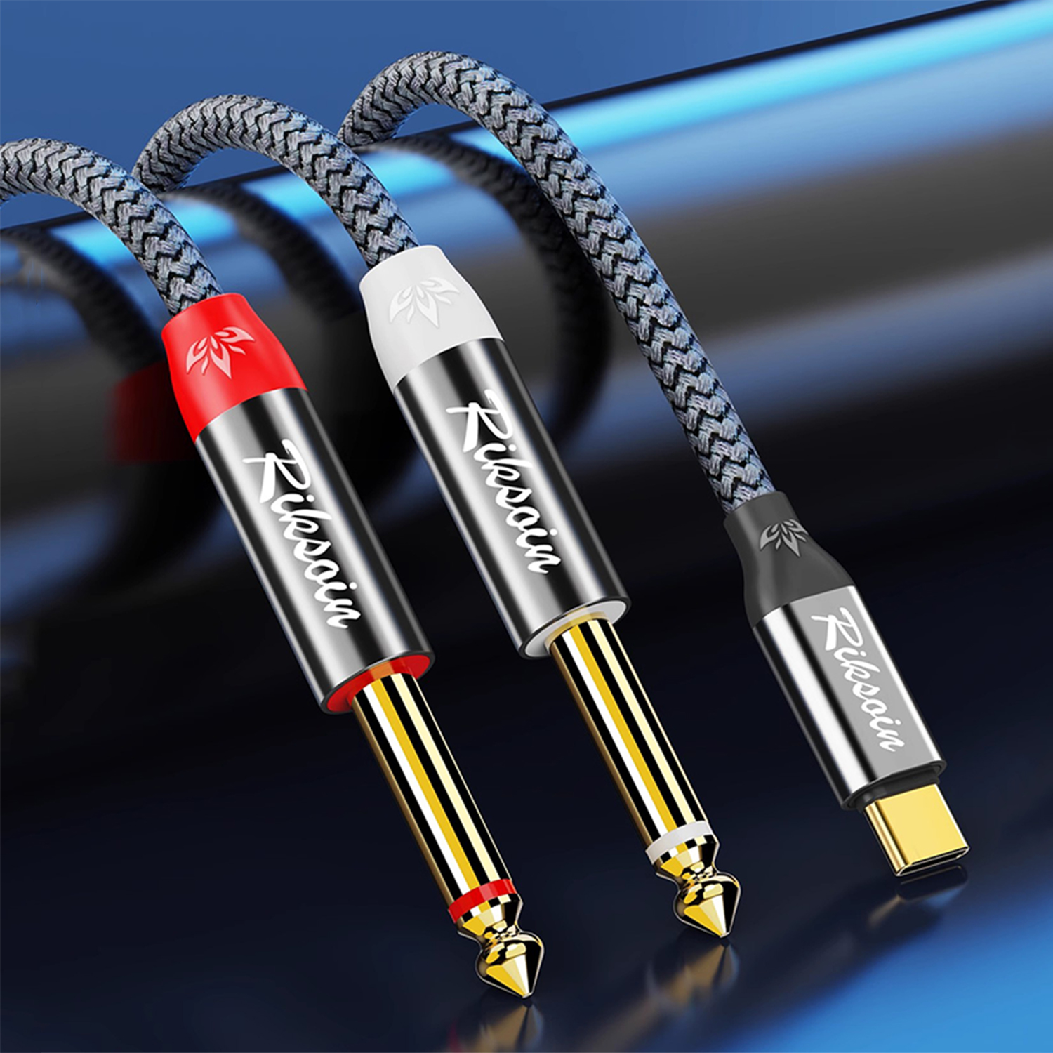 USB Type C to Dual 6.35mm TS A - Audio Splitter Y avaliação e preço