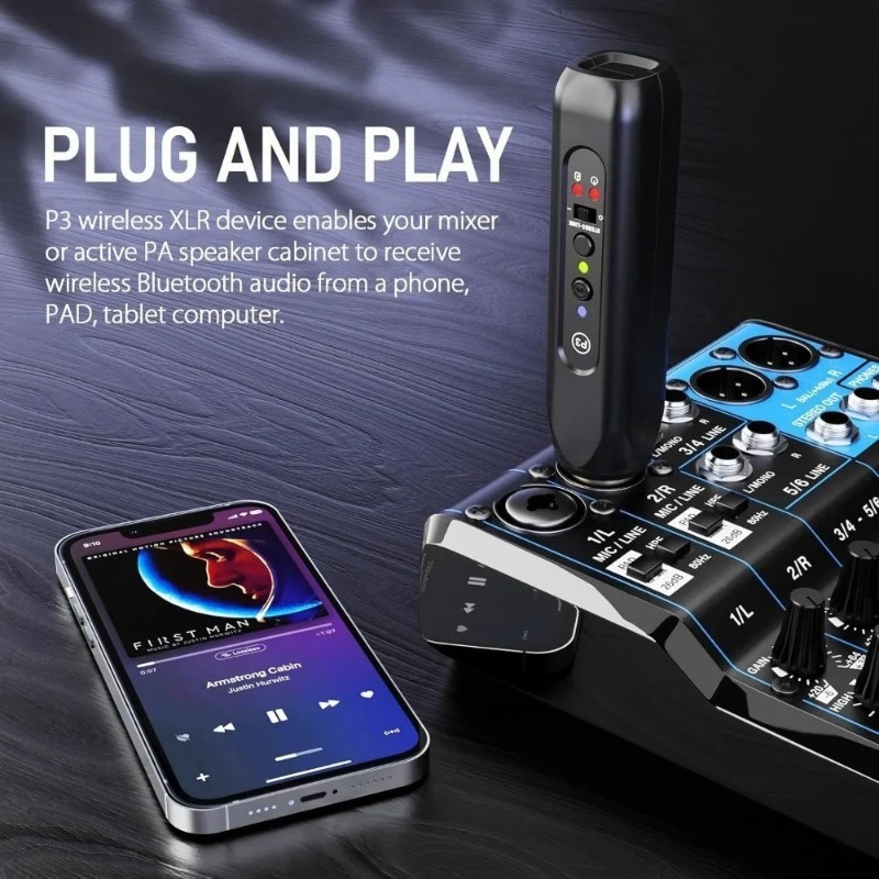 Wireless XLR Bluetooth Receive - Bluetooth Adapter Receiver avaliação e preço