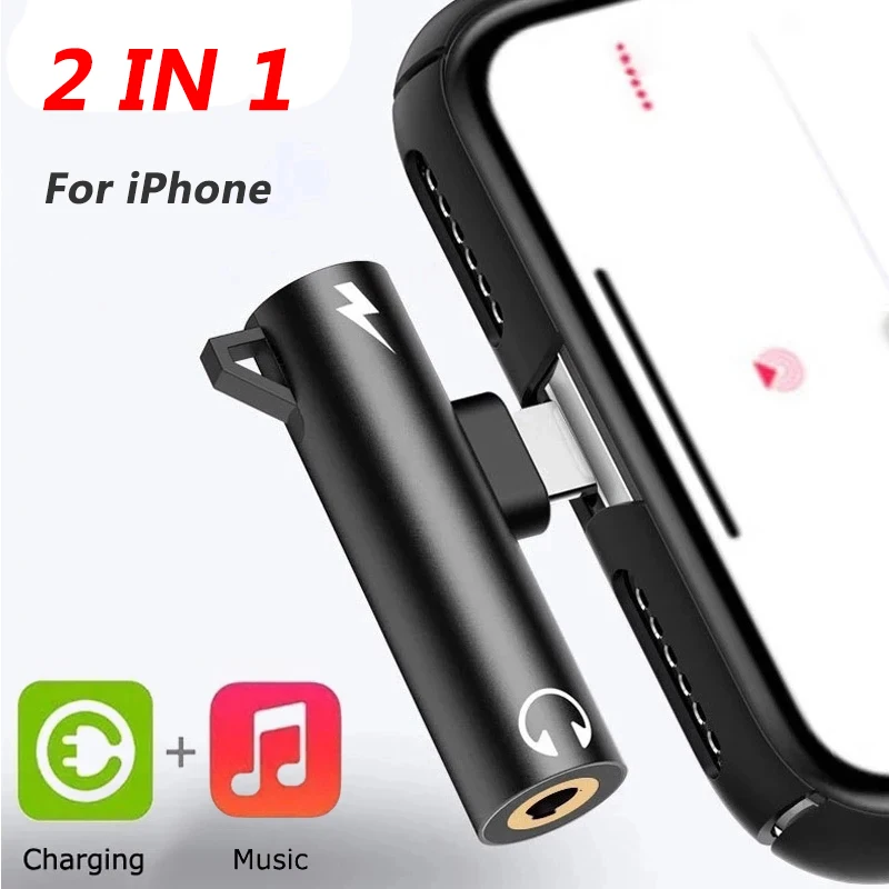 2 In1 Adapter Splitter For iPh - Earphone Splitter Jack avaliação e preço