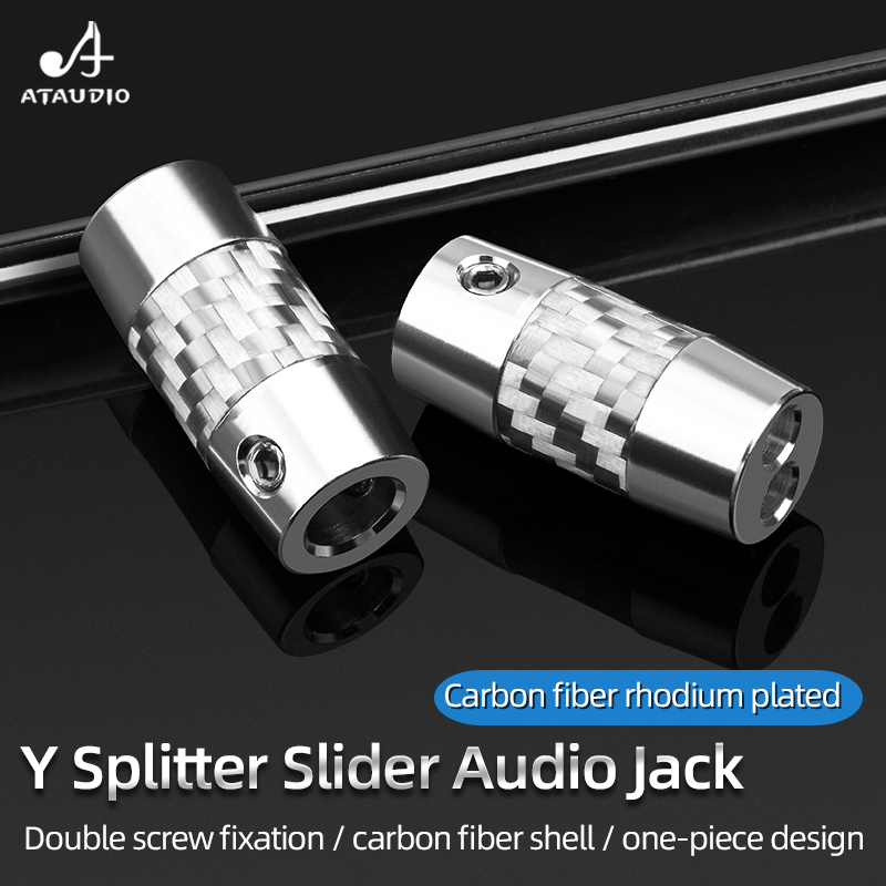 4pcs Carbon Fiber Y Splitter A - Audio Splitter Y avaliação e preço