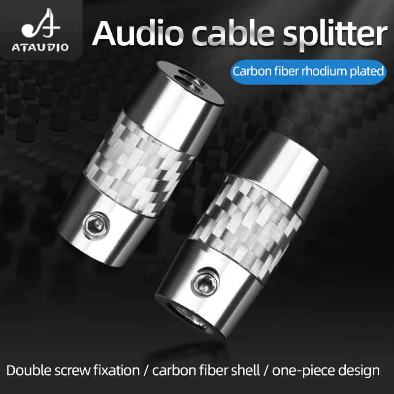 4pcs Carbon Fiber Y Splitter A - Audio Splitter Y avaliação e preço