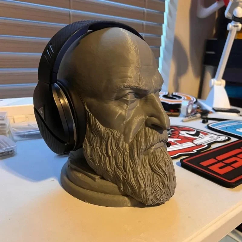 God Of War Kratos Statue Headp - Headphone Stand Desk avaliação e preço
