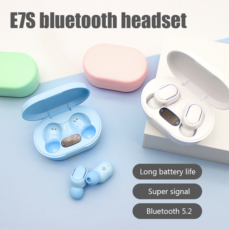 E7S TWS Fone Bluetooth Earphon - Bluetooth Headset On Ear avaliação e preço