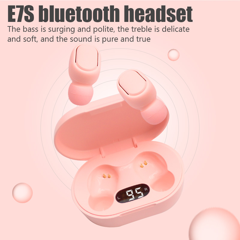 E7S TWS Fone Bluetooth Earphon - Bluetooth Headset On Ear avaliação e preço