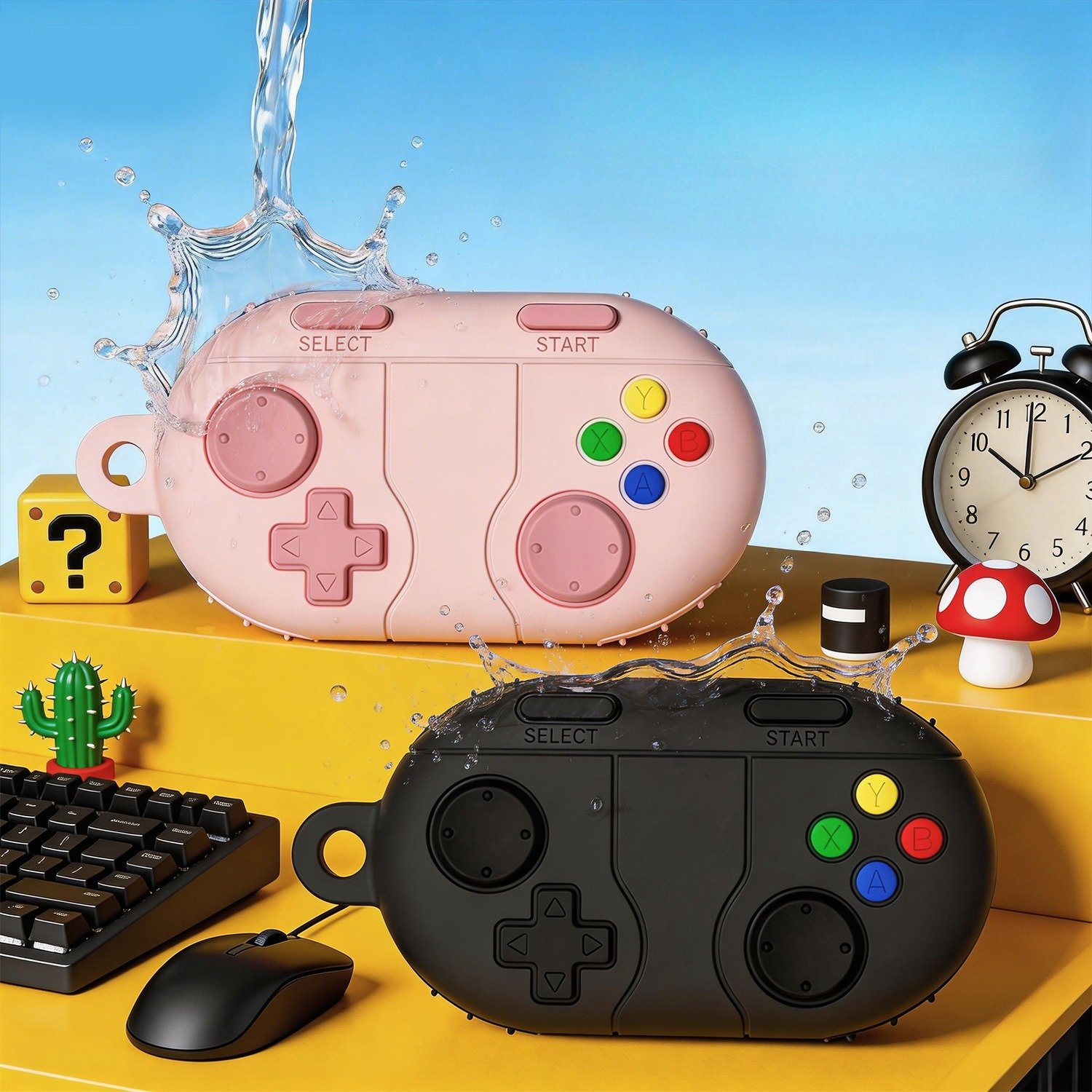 Vintage Silicone Game Style Ca - Earbuds Charging Case avaliação e preço