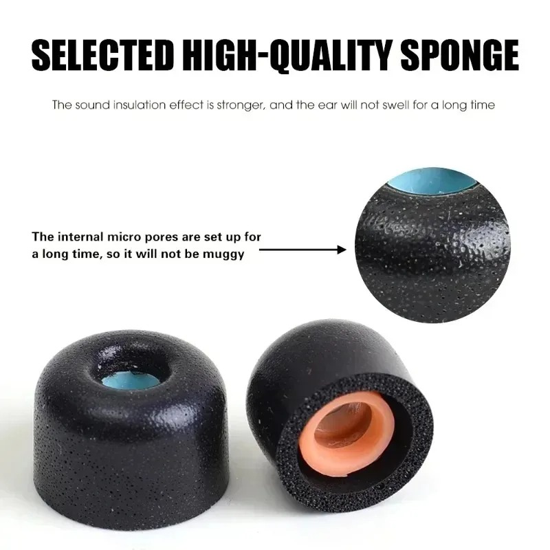 Soft Memory Foam Eartips for S - Earphone Foam Tip avaliação e preço