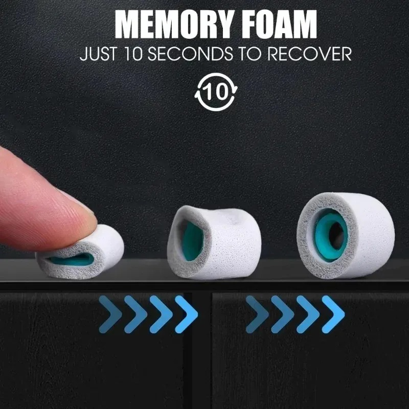 Soft Memory Foam Eartips for S - Earphone Foam Tip avaliação e preço