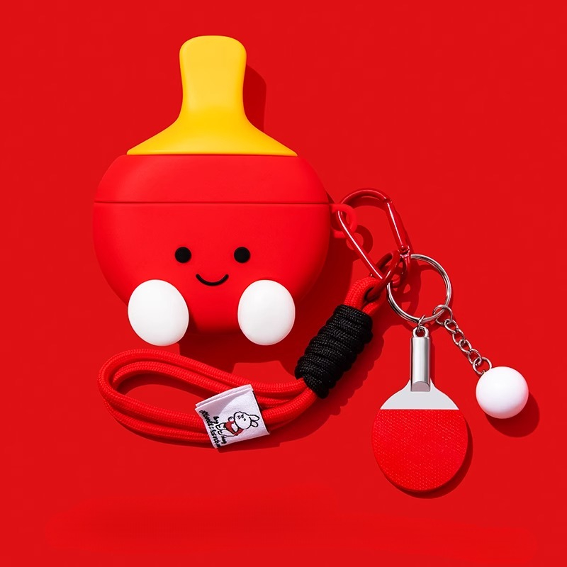 3D Table Tennis Cartoon Cute S - Earbuds Charging Case avaliação e preço