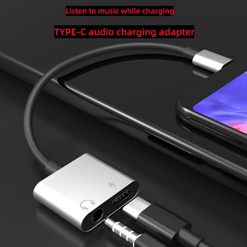 2 in 1 Audio Adapter Type C To - Audiophile Headphone Wired avaliação e preço